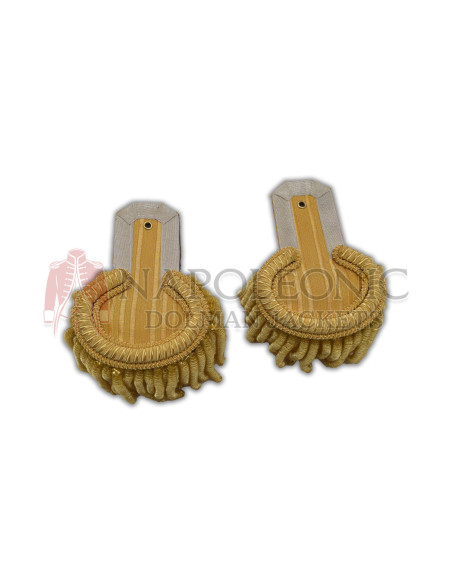 Gold Bullion Gray Touch Shoulder Epaulettes