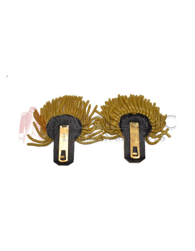 Gold Bullion Gray Touch Shoulder Epaulettes
