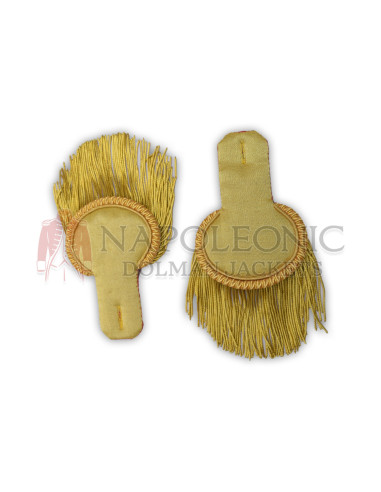 Bullion Fringe Gold Epaulette Shoulder Pair