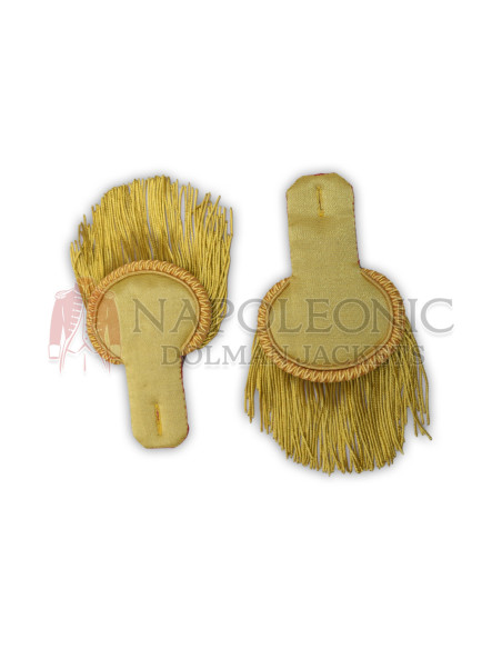 Bullion Fringe Gold Epaulette Shoulder Pair