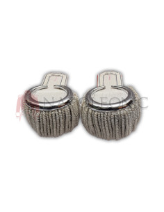Shoulder Silver Moon Band Epaulettes
