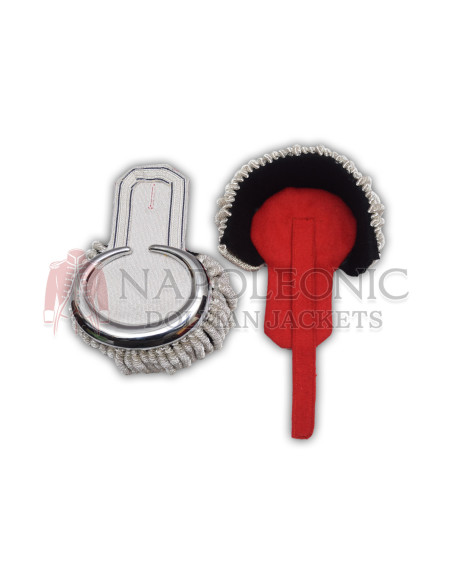 Shoulder Silver Moon Band Epaulettes