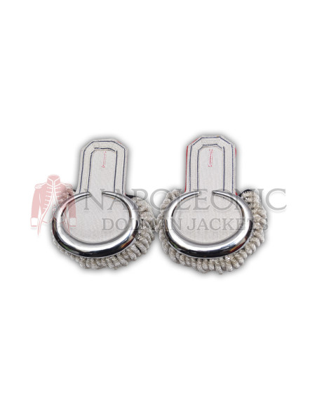 Shoulder Silver Moon Band Epaulettes
