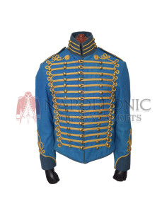 Golden Braid Steampunk Hussar Military Jacket