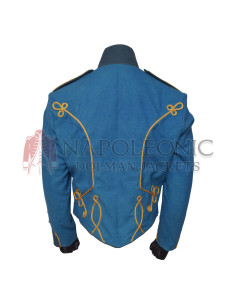 Golden Braid Steampunk Hussar Military Jacket 2
