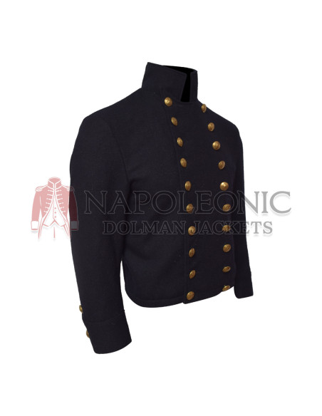 Blue Wool Hussar Military Jacket