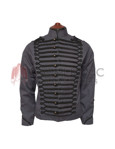 Women Roses Steampunk Fitted Military Jacket