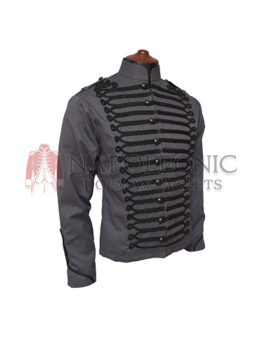 Women Roses Steampunk Fitted Military Jacket