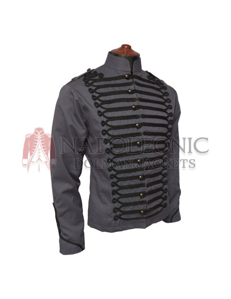 Women Roses Steampunk Fitted Military Jacket