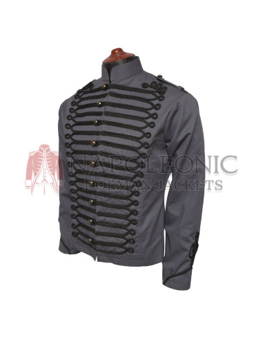 Women Roses Steampunk Fitted Military Jacket