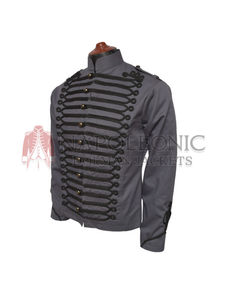 Women Roses Steampunk Fitted Military Jacket