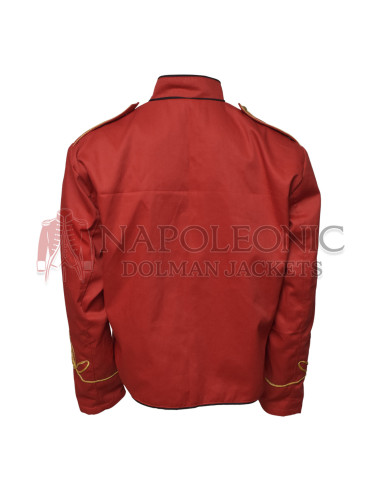 Red Drummer Parade Officer Hussar Jacket