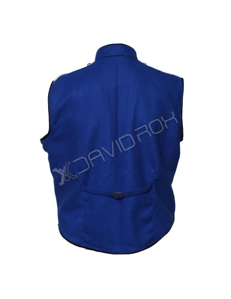 Men's Punk Drummer Parade Hussar Military Waistcoat