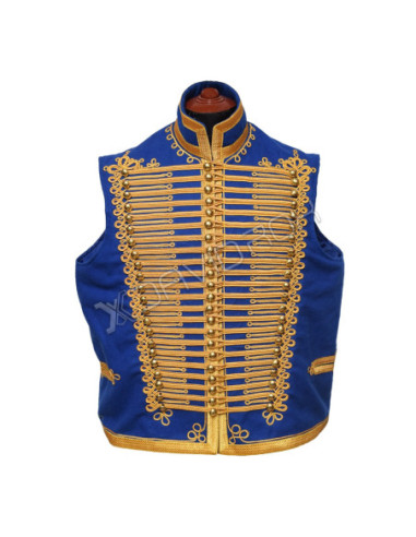 Blue Wool Hussar Dolman Waistcoat