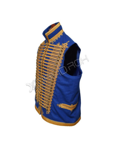 Blue Wool Hussar Dolman Waistcoat