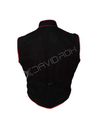 Steampunk Military Black Waistcoat