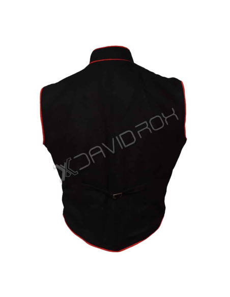 Steampunk Military Black Waistcoat