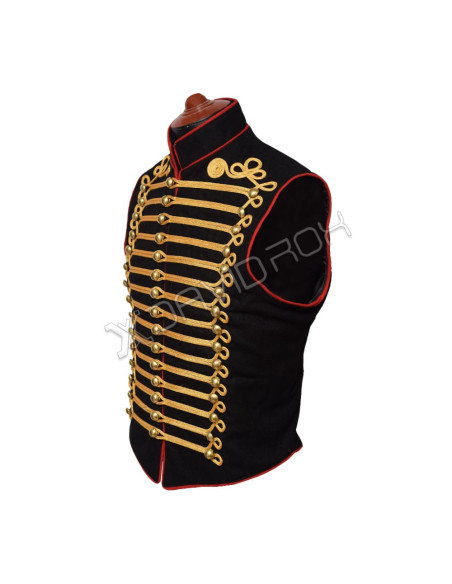 Steampunk Military Black Waistcoat