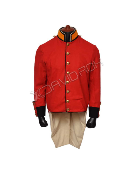 Red Coat Long Tails German Army Uniform