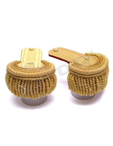 Star Gold Bullion Shoulder Epaulette Pair