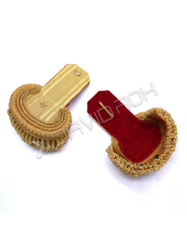 Star Gold Bullion Shoulder Epaulette Pair