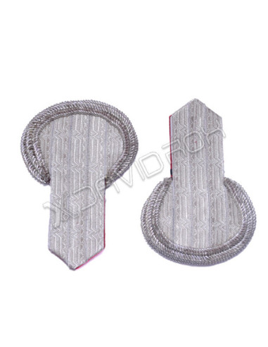 Silver Bullion Shoulder Epaulettes
