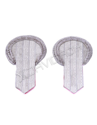 Silver Bullion Shoulder Epaulettes