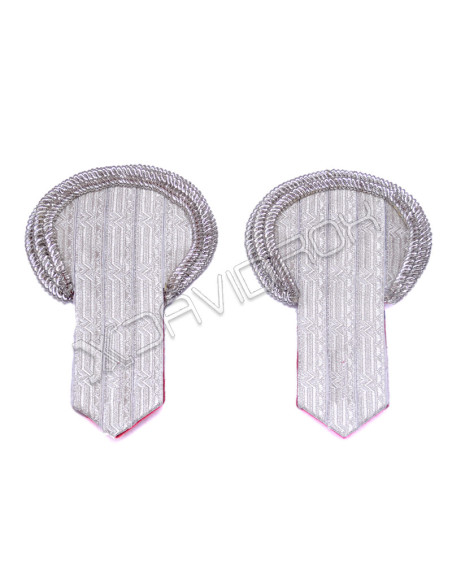 Silver Bullion Shoulder Epaulettes