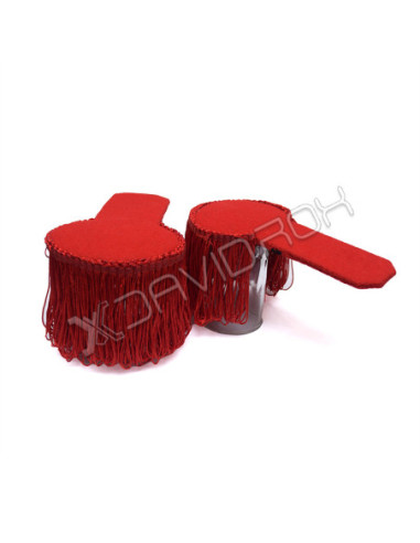 Red Fringe Marching Band Epaulette Board