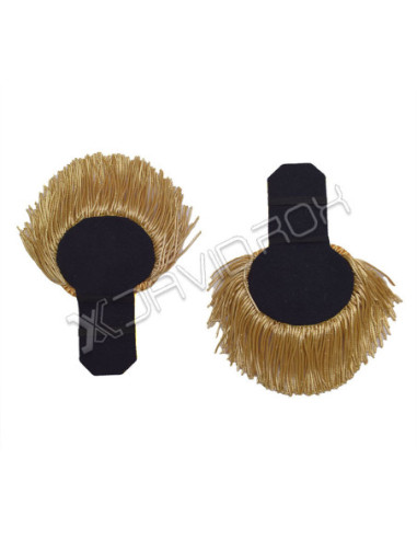 Blue Gold Bullion Shoulder Epaulettes
