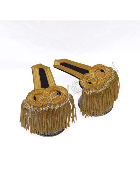 Black Gold Marching Band Shoulder Epaulettes