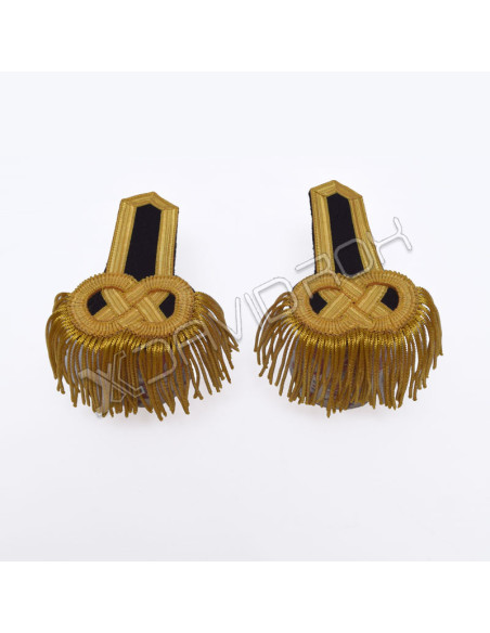 Black Gold Marching Band Shoulder Epaulettes