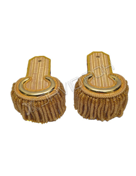 Gold Bullion Moon Shoulder Epaulettes