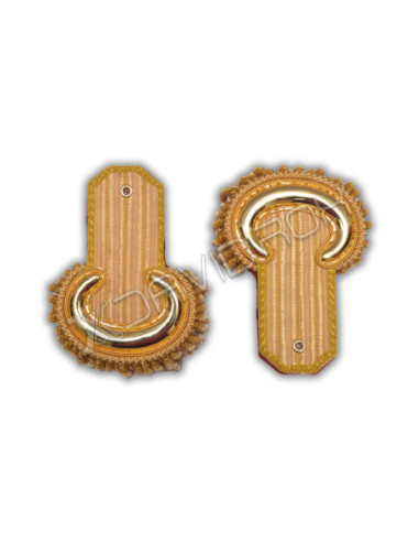 Gold Bullion Moon Shoulder Epaulettes