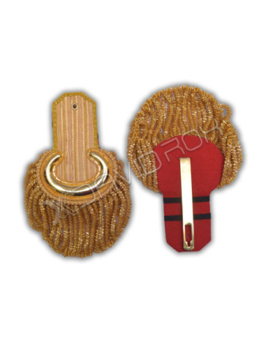 Gold Bullion Moon Shoulder Epaulettes