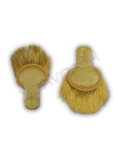 Bullion Fringe Gold Finish Epaulette Shoulder Pair 2