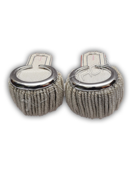 Shoulder Silver Moon Band Epaulettes