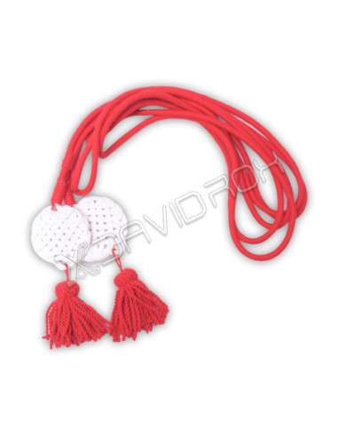 British Red and White Tassel Shako Cord