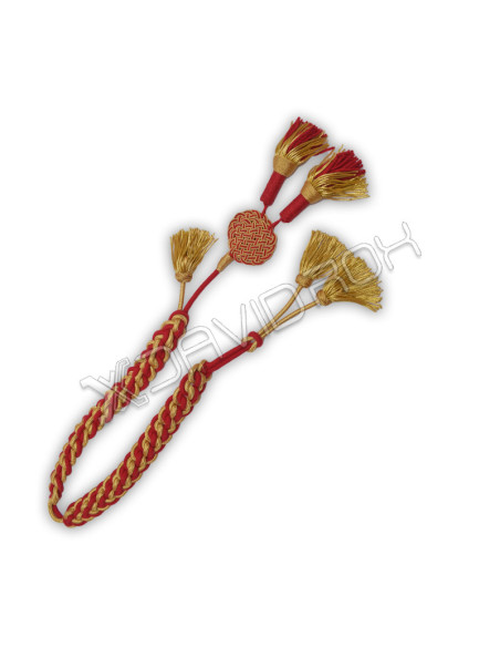 British Gold and Red Tassel Shako Cord