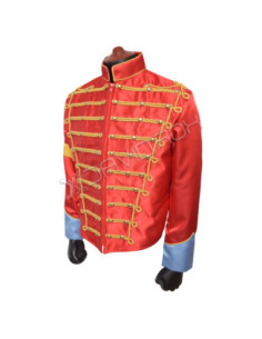 Michael Jackson Red Retro Hussar Military Jacket 2
