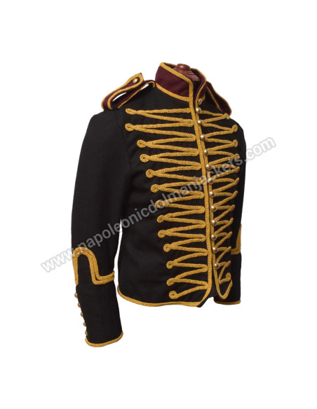 Black Hussar Twill Marching Band Jacket