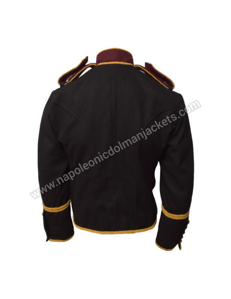 Black Hussar Twill Marching Band Jacket