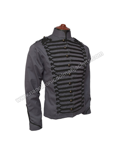 Women Roses Steampunk Fitted Military Jacket