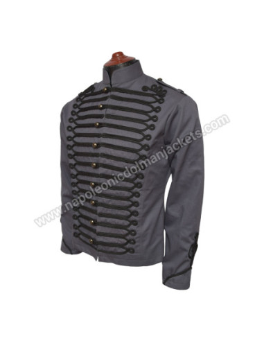 Women Roses Steampunk Fitted Military Jacket