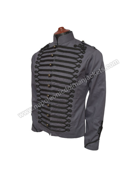 Women Roses Steampunk Fitted Military Jacket