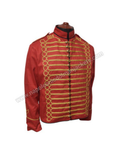 Red Drummer Parade Officer Hussar Jacket 2