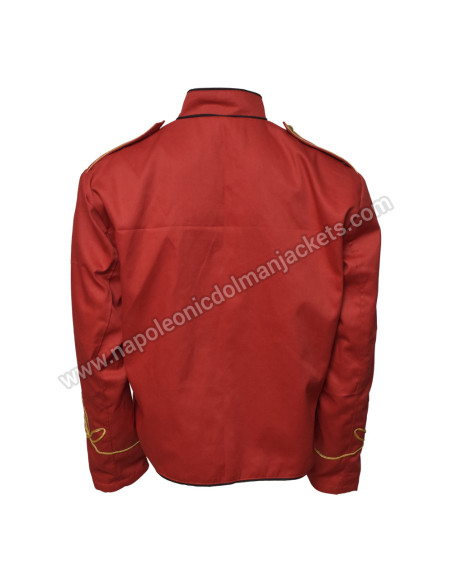 Red Drummer Parade Officer Hussar Jacket