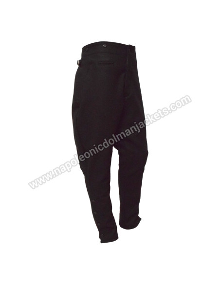 WWII German Allgemeine SS Black Wool Breeches