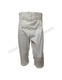 British 1803c Short Leg Off White Cotton Trouser