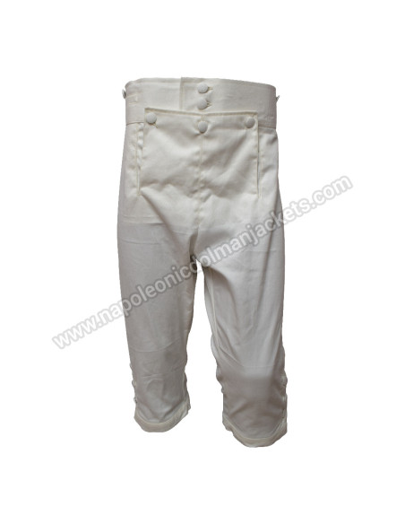 British 1803c Short Leg Off White Cotton Trouser